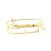 Bracciale a fili in argento e perle