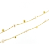 Collana lunga in argento e perle
