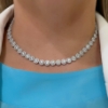 Collana tennis in argento e zirconi
