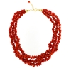 Collana tre fili corallo