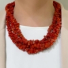 Collana tre fili corallo		