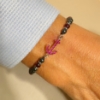 Bracciale uomo ancora con rubini