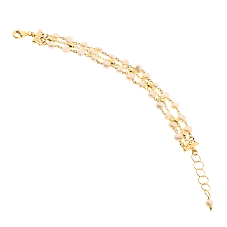 Bracciale in argento e perle