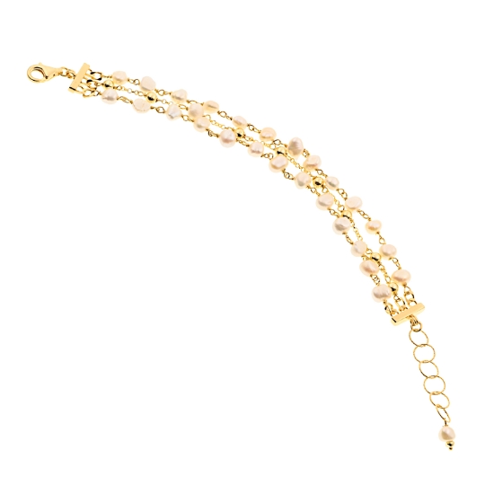 Bracciale in argento e perle