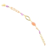 Bracciale in argento con perle ametista e moonstone