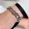 bracciale in oro grumette piatta