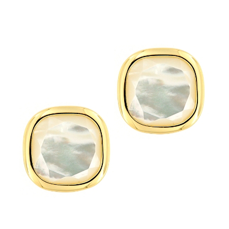 Orecchini a lobo in argento e madreperla Aquaforte Vicenza