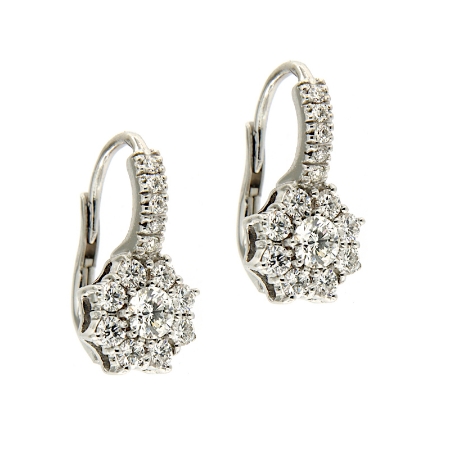 Orecchini pendenti con diamanti
