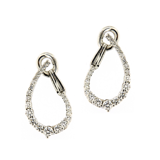 Orecchini a goccia con diamanti