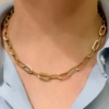 Collana in oro giallo maglia a catena 