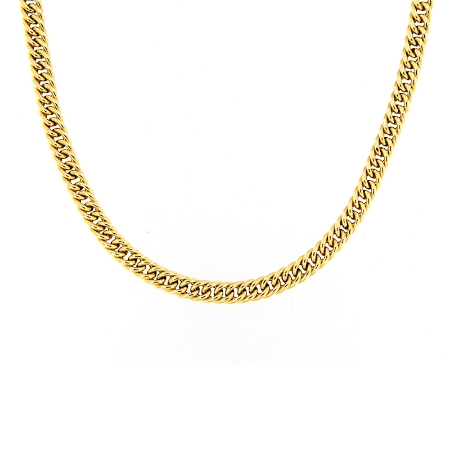collana in oro giallo maglia grumette