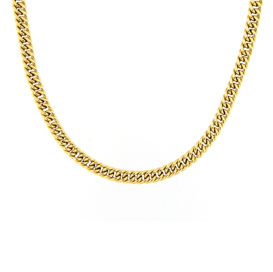 collana in oro giallo maglia grumette