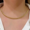 collana in oro giallo maglia grumette