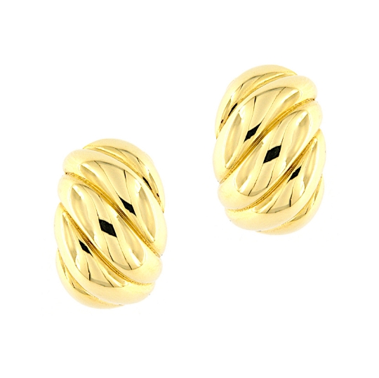 Orecchini in oro giallo torcè