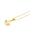 Collana con angelo in oro giallo e zirconi