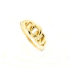 Anello in oro sottile maglie grumettes