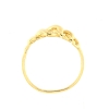 Anello in oro sottile maglie grumettes