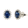 Orecchini con zaffiri e diamanti