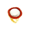 Anello con perla e corallo