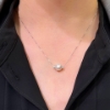 Collana in oro con perla e diamanti