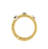 anello a spirale maglia tubogas con diamanti