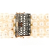 Bracciale di perle stile antico in argento