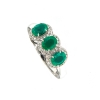 anello trilogy smeraldi diamanti