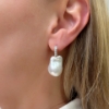 Orecchini con perle barocche e diamanti