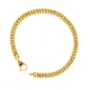 Bracciale maglia grumette in oro