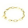 Bracciale in oro maglia catena sagomata