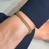 Bracciale maglia grumette in oro