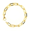 Bracciale in oro maglia catena piatta