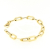 Bracciale in oro maglia catena piatta
