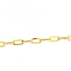 Bracciale in oro maglia catena piatta