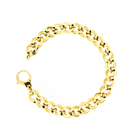 Bracciale in oro maglia grumette