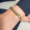 Bracciale in oro maglia grumette