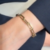 Bracciale in oro maglia catena piatta