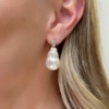 orecchini diamanti e perle barocche