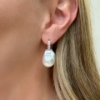 Orecchini con perle barocche e diamanti