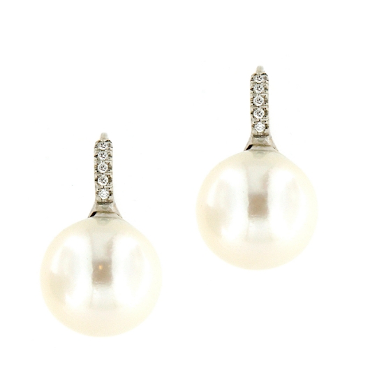 Orecchini con perle e diamanti