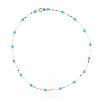 Collana in oro e turchese