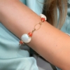 Bracciale in oro perle e corallo