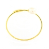 Bracciale rigido in argento e perla