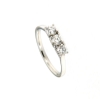 Anello trilogy con diamanti