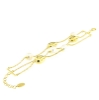 Bracciale a tre fili in argento e perle