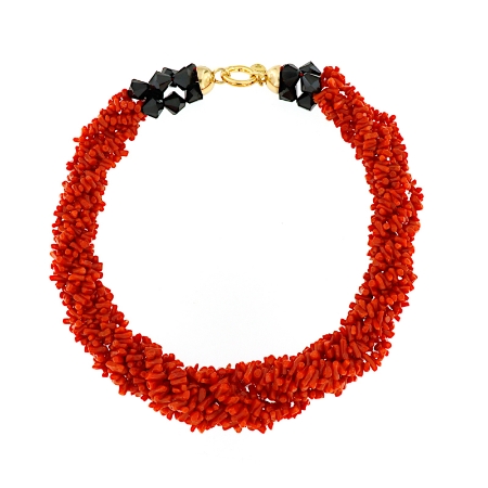Collana torchon di corallo