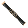 Bracciale in caucciù ed argento