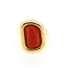 Anello in argento e corallo