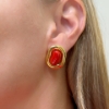 Orecchini in argento e corallo
