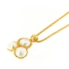 collana con pendente in argento perle e zirconi